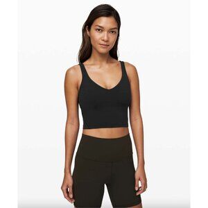 lululemon athletica Align cropped Black Tank Top, size 12, EUC